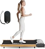 Unix Fit Holzoberfläche Smart Pad - 2-in-1 Laufband Walking Pad Kompakt, 0,5–8,5 km/h, Digitale...