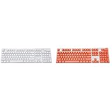 Ntcpefy Mechanische Tastatur-Tastenkappen, Spiel-Tastaturtasten, verschleißfest, ölfrei, für...