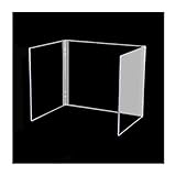 BcofoA Spuckschutz Acrylglas, Schreibtisch Trennwand，Büro Trennwand，Freistehender Schutzschild...