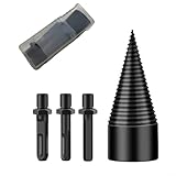 Holzspalter, Kegelspalter mit tiefer Spirale und Punktspitze mit drei Griffen, geeignet für den...