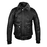 Zerimar Herren Aviator Jacke - Herren Winterjacke - Herren Bomberjacke - Herren Lederjacke - Herren...