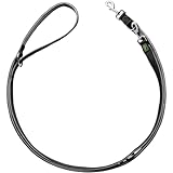 HUNTER Verstellbare Führleine NEOPREN, Farbe: schwarz/grau, strapazierfähiges Nylon, 3-fache...