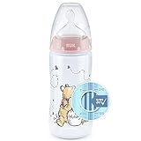 NUK First Choice+ Disney Babyflasche | 0–6 Monate | Temperature Control Anzeige | 300 ml Flasche...