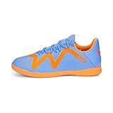 PUMA Unisex Kids' Sport Shoes FUTURE PLAY IT JR Soccer Shoes, BLUE GLIMMER-PUMA WHITE-ULTRA ORANGE,...