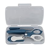 MAMJENNI Nagelpflegeset für Babys, praktischer Nagelknipser, Rundkopfschere, Sicherheitspinzette,...