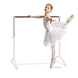 Klarfit Bar Lerina Ballettstange (Holmlänge 110 cm, freistehend, mobil, höhenverstellbar 70-113...