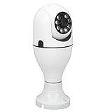 Naroote 360-Grad-Überwachungskamera, 2,4-GHz-Festfokus-1080P-Überwachungskamera mit ABS-Nachtsicht...