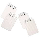 Gatuida 4 Stück Kleine Linierte Karteikarten A7 106 X 77cm mit Spiralbindung Tragbare...
