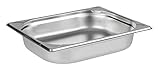 APS 81202 GN-Behälter 1/2, Gastronormbehälter Edelstahl/Abmessungen 265 x 325 cm/Höhe 65...