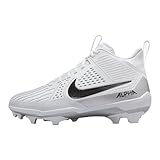 Nike Alpha Menace Strong Herren-Fußballschuhe (II5139-010, Schwarz/Metallic-Silber/Weiß),...