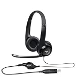 Logitech H390 Kopfhörer mit Mikrofon, Stereo-Headset, Mikrofon mit Rauschunterdrückung,...