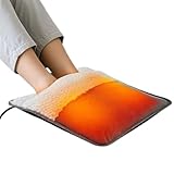 Elektrischer Fußwärmer – USB-Füße Heizkissen, schneller Körperwärmer, Plüschmatte mit...
