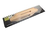 Llana Zahnkelle aus Edelstahl, 500 x 130 mm, ideal zum Glätten und Beschaffen von Oberflächen bei...