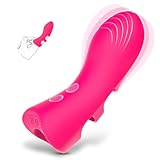 Leise und Stark Fingervibrator mit 10 Vibrationsmodi für Sie, Fewarq Portable G Punkt Klitoris...