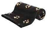 Trixie 37182 Fleecedecke Barney, 150 × 100 cm, schwarz/beige, Large