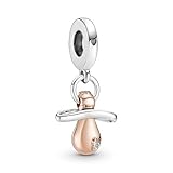 PANDORA Charm 'Schnuller Kind' Silber rosévergoldet 781490C01