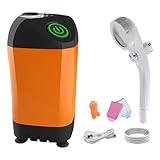 Outdoor-Dusche, Camping, Camp-Dusche, Pumptasche mit Kopf, Temperaturanzeige, abnehmbarer...