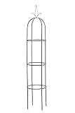 CLP Rosensäule Romantika V2 aus Metall | Witterungsbeständige freistehende Ranksäule |...