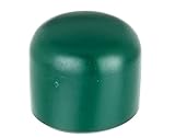 Alberts 855239 Pfostenkappe für runde Metallpfosten | Kunststoff, grün | für Pfosten-Ø 34 mm |...