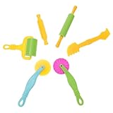 ZUNOXAZ DIY Knetwerkzeug Knetform Formen Kunststoff Spielset Bunt Kreatives Modellierwerkzeug für...