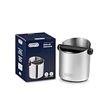 De'Longhi Abklopfbehälter für Siebträger DLSC084, Abschlagbox, Knock Box, hochwertiger Edelstahl,...