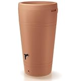Regentonne in eleganter Form - 230 Liter im Stil Einer Amphore H 110 cm - Regenfass Frostsicher und...