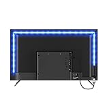 LED Strip 2m, Bluetooth USB Led Beleuchtung Hintergrundbeleuchtung für 40 bis 60 Zoll HDTV,...