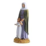 DRESSOOS Dekorative Harz Figur Kunstharz Desktop Ornament Katholisches Heiligenbild Retro Design...