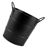 Angoily Kleiner Metall Eimer mit Griffen Vielseitiger Snackbehälter für Pommes Süßigkeiten und...