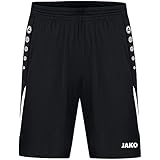 JAKO Herren Sporthose Challenge, Schwarz/Weiß, S