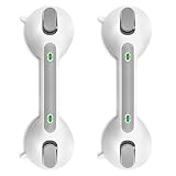 Newthinking Haltegriff mit Saugnapf, Dusche Saugnapf Haltegriff mit Saugwarnung 30cm, Haltegriff...