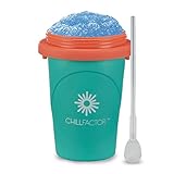 Magic Freez Slushy Maker - Becher mit Strohhalm und Löffel - Cup für Eis Selber Machen - Tragbarer...