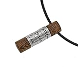 Herren Halskette handmade personaliserbare Barrenkette mit Holz Beads, Männerkette mit Gravur