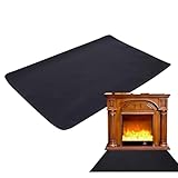 Gittermatte für den Feuerrost: Hitzebeständiger Schutzteppich für eine Feuerstelle, Terrasse im...