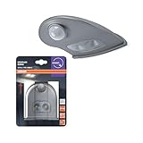 Osram Door LED Leuchte mit Bewegungssensor, batteriebetrieben, 4000K, 40lm, 0,95W, IP54, Silber,...