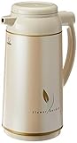 Zojirushi AFFB-10-CA Vakuumisolierter handlicher Topf mit Glasbeschichtung, 1 l, Beige