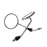 Motorrad Rücksichtsspiegel Elektro-Fahrrad-Rückspiegel Moped-Seitenspiegel 8 Mm Rund 2 Stück/Paar...