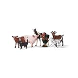 SCHLEICH Farm World | Bauernhof Tiere Set 77533 mit Hund, Katze, Schwein, Ziege, Kuh, Pferd und Hahn...