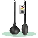 Hausfelder KÜCHENHELFER Set, 1 x Schöpfkelle, 1 x Schöpflöffel aus Kunststoff, Suppenkelle und...