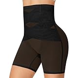 OKHOTY Bauchkontrolle Body Shaper für Frauen Shapewear Boyshort Hohe Taille Kontrolle Höschen...