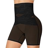 OKHOTY Bauchkontrolle Body Shaper für Frauen Shapewear Boyshort Hohe Taille Kontrolle Höschen...