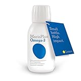 MarisPlus Omega-3 Fischöl flüssig - Geschmack Zitrone - Premium DHA & EPA - hochdosiert, höchste...