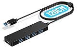 Aceele USB Hub 3.0, USB Hub auf 4 USB 3.0, kompatibel mit Desktop-Computer, MacBook Pro/Air,...