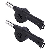 MINAOLULUS Manuelles Grillgebläse mit Drehbarem Griff Luftgebläse für Holzkohlegrills...