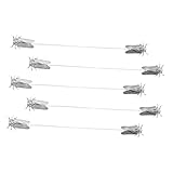 Abaodam 5 Stück Teiliges Silberfarbene Zikaden Broschen mit Quasten Cartoon Tier Anstecknadeln...