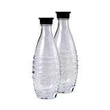 2 Glasflaschen für SodaStream Aqua Fizz Crystal und Penguin Kohlensäure Sprudelwasser Maschinen