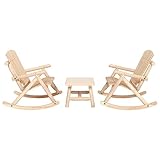 INLIFE 3-TLG. Garten-Lounge-Set Massivholz Fichte,51,45 KG,3185527