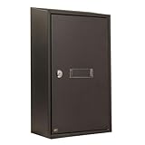 Amig - Durchwurfbriefkasten - Stahl - Farbe Schwarz - Maße: 40 x 25 x 10 cm - Schlitz: 5 x 20 cm...