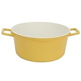 Cryfokt Emaillierter Kasserolle-Suppentopf mit Deckel, Antihaftbeschichtet, Großes...