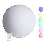 VERDOBA LED Kugelleuchte mit Akku - wasserfeste LED Leuchtkugel mit Farbwechsel und USB-C...